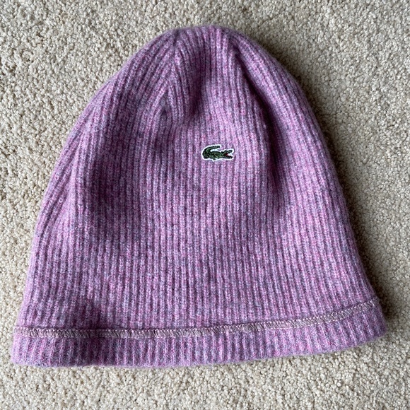 lacoste wool beanie